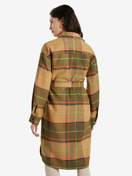 Desigual Barna női Desigual Abrig Checks kockás kockás kabát