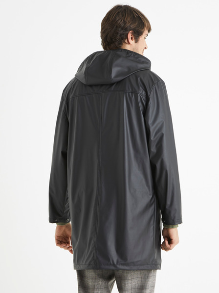 Celio Fekete férfi kapucnis parka Celio