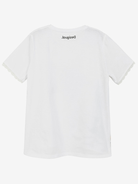 Desigual Desigual TS Amparo fehér lányoknak mintás póló