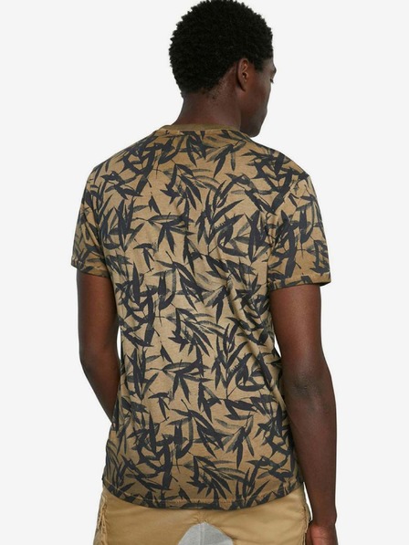Desigual Barna férfi Desigual TS Cesarion mintás póló