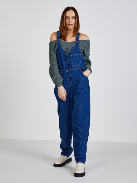 Lee Lee Mom Bib kék női farmer Lackline
