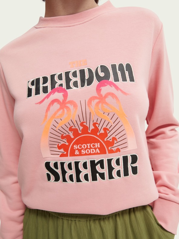 Scotch & Soda Rózsaszín női Scotch & Soda melegítőfelső