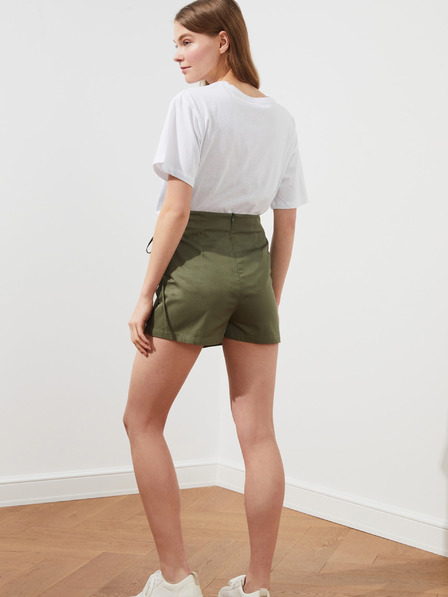 Trendyol Khaki női rövidnadrág overlay Trendyol