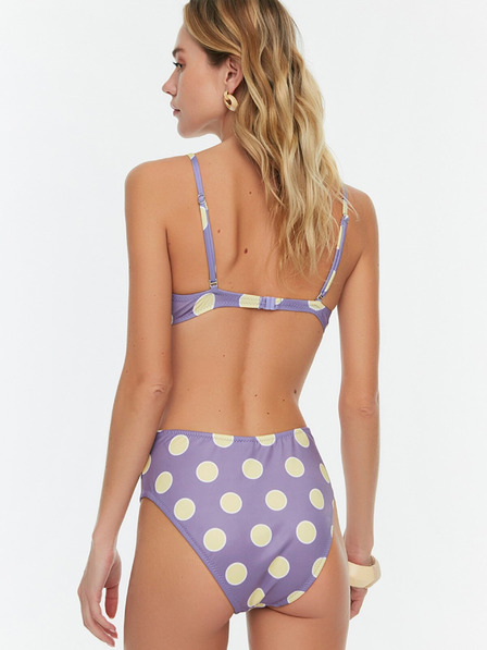 Trendyol Világos lila női pöttyös női bikini alsó Trendyol