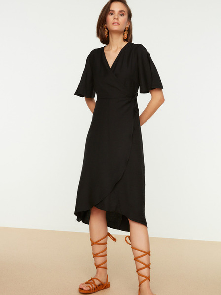 Trendyol Fekete wrap ruha Trendyol