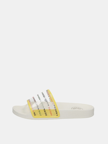 Scotch & Soda Sárga-fehér női Scotch & Soda Alie Sárga áttetsző papucs