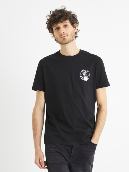 Celio Fekete színű férfi Celio Hunter x Hunter nyomtatott póló