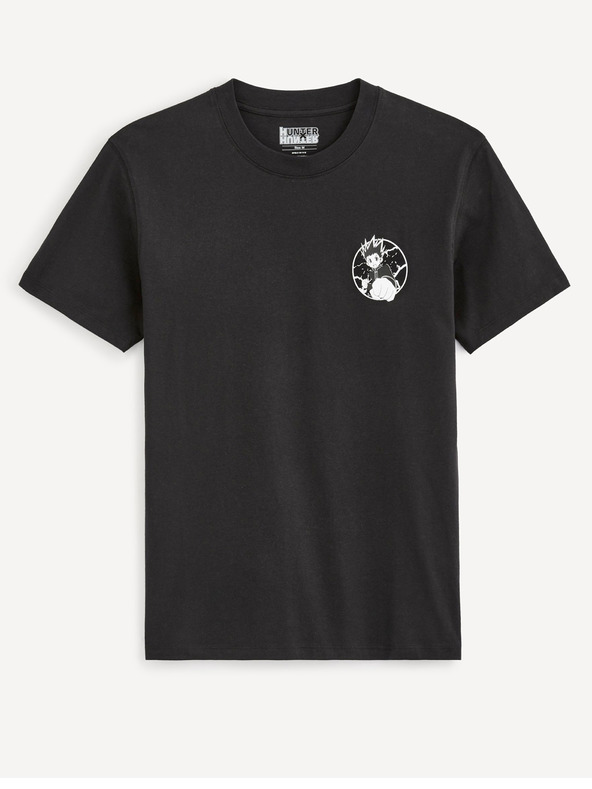 Celio Fekete színű férfi Celio Hunter x Hunter nyomtatott póló