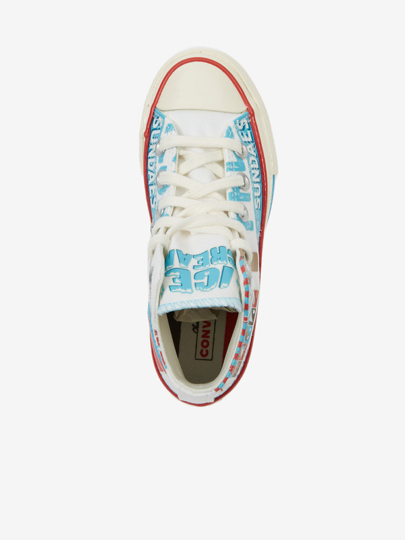 Converse Kék-fehér gyerek bokamintás tornacipő Converse Sweet Scoops