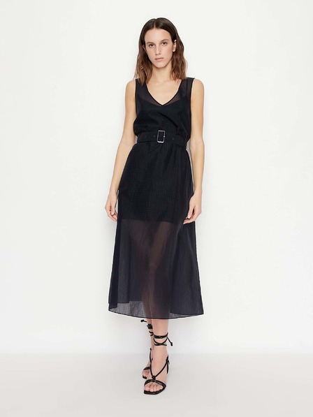 Armani Exchange Sötétkék Armani Exchange midi ruha