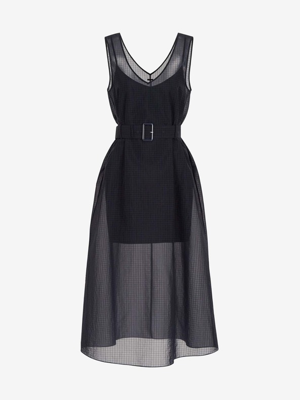 Armani Exchange Sötétkék Armani Exchange midi ruha