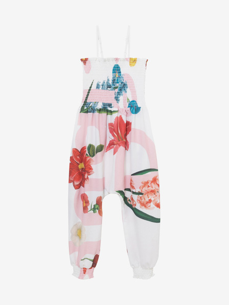 Desigual Fehér lány színes Desigual Pant Tomillo nadrág Tomillo