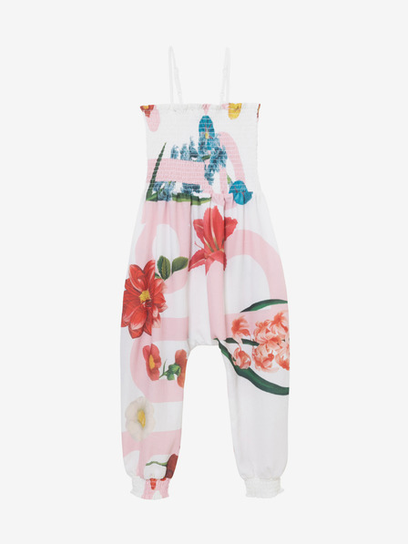 Desigual Fehér lány színes Desigual Pant Tomillo nadrág Tomillo