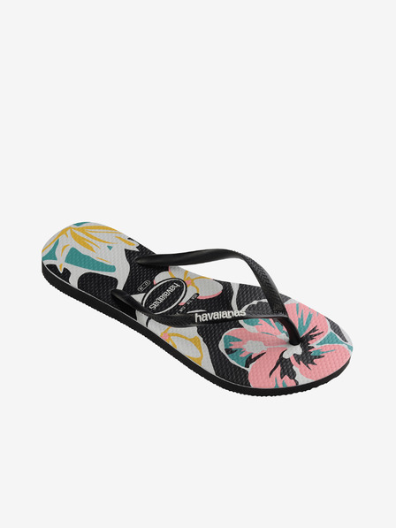 Havaianas Fekete női virágos Havaianas Flip Flops