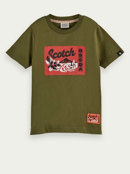 Scotch & Soda Khaki színű fiú Scotch & Soda póló fiúknak