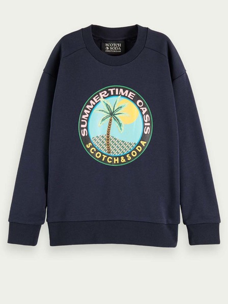 Scotch & Soda Sötétkék fiú pulóver Scotch & Soda