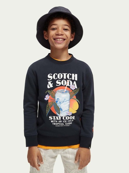Scotch & Soda Fekete fiú pulóver Scotch & Soda