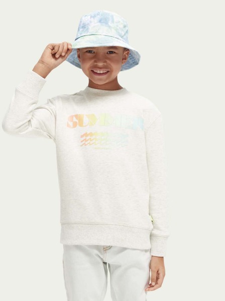 Scotch & Soda Világosszürke fiú Scotch & Soda brindle melegítőfelső