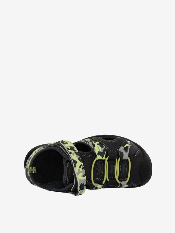 ALPINE PRO Sárga és szürke gyermek szandál ALPINE PRO WHITE