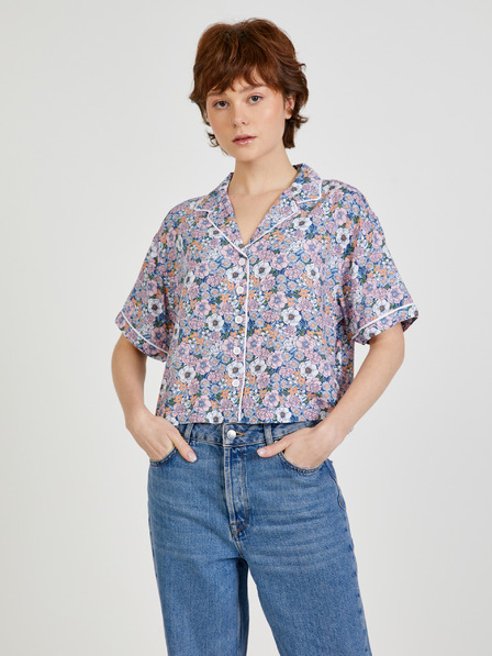 Vans Kék és rózsaszín női mintás póló VANS Retro Floral
