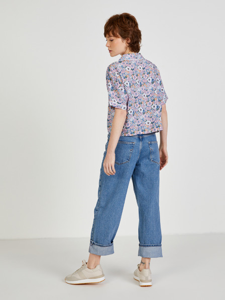 Vans Kék és rózsaszín női mintás póló VANS Retro Floral