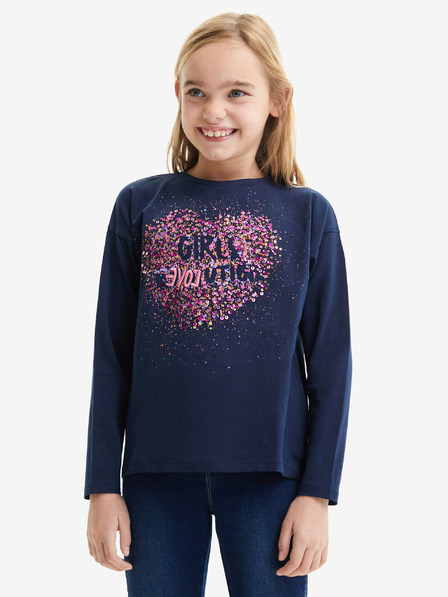 Desigual Sötétkék lány póló Desigual Alba