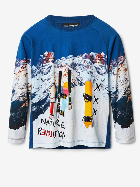 Desigual Kék fiú fiú mintás póló Desigual Javier
