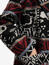 Desigual Fekete női mintás kabát Desigual Dev