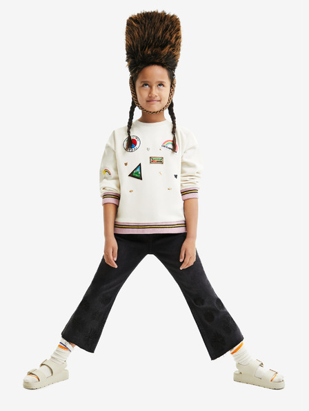 Desigual Desigual Verde krémszínű lány melegítőfelső