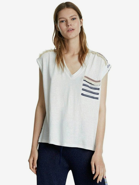 Desigual Krémszínű női Desigual Verona ing
