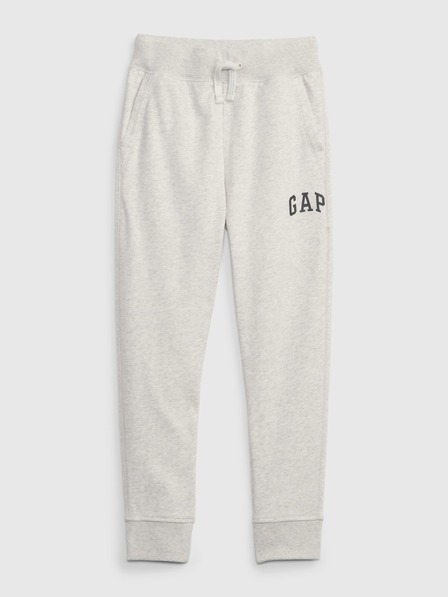 GAP Gyerek fleece sportnadrág logóval army GAP