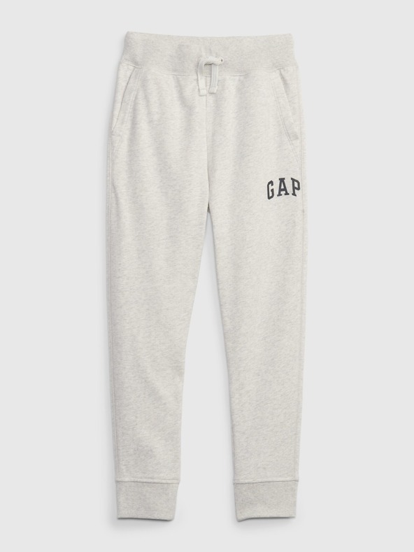 GAP Gyerek fleece sportnadrág logóval army GAP