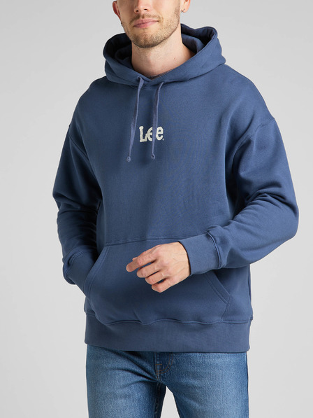 Lee Kék férfi Lee kapucnis pulóver