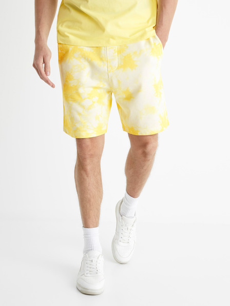 Celio Sárga batikolt rövidnadrág Celio Botache
