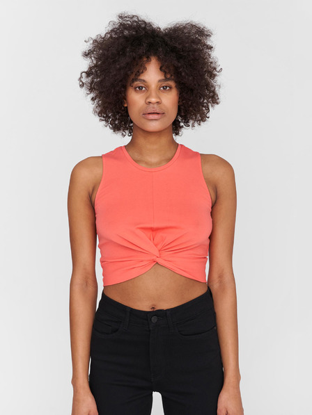 Noisy May Korallszínű crop top Noisy May Twiggi