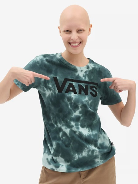 Vans VANS női petrol színű batikolt póló