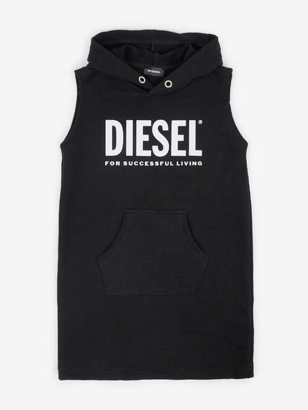 Diesel Fekete lány kapucnis ruha Diesel