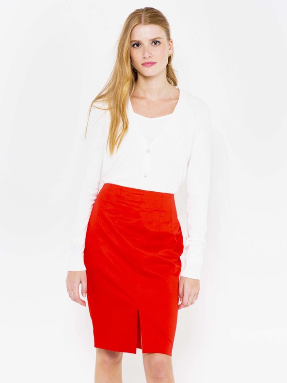 CAMAIEU Fehér kardigán CAMAIEU