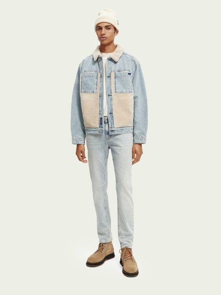 Scotch & Soda Scotch & Soda kék férfi farmer szigetelt dzseki Scotch & Soda