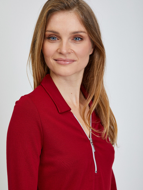 Orsay ORSAY piros póló háromnegyedes ujjal