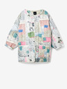 Desigual Világosszürke férfi Desigual Fele mintás parka levehető béléssel