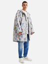 Desigual Világosszürke férfi Desigual Fele mintás parka levehető béléssel