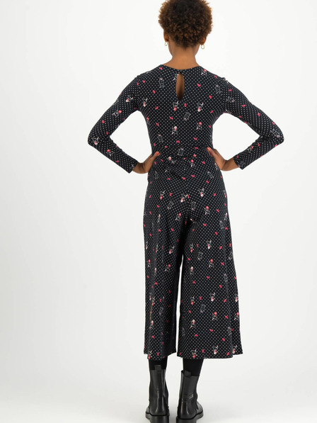 Blutsgeschwister Blutsgeschwister Glamourama Queen Fekete virágos pulóveres pulóveres jumpsuit