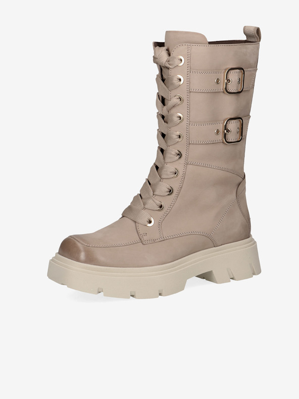 Caprice Bézs színű női Caprice szigetelt bőrcsizma