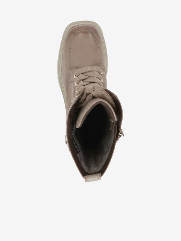 Caprice Bézs színű női Caprice szigetelt bőrcsizma