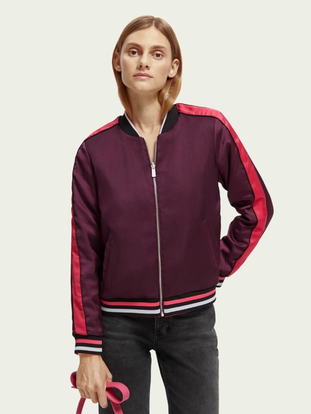Scotch & Soda Lila női mintás, fordítható dzseki Scotch & Soda