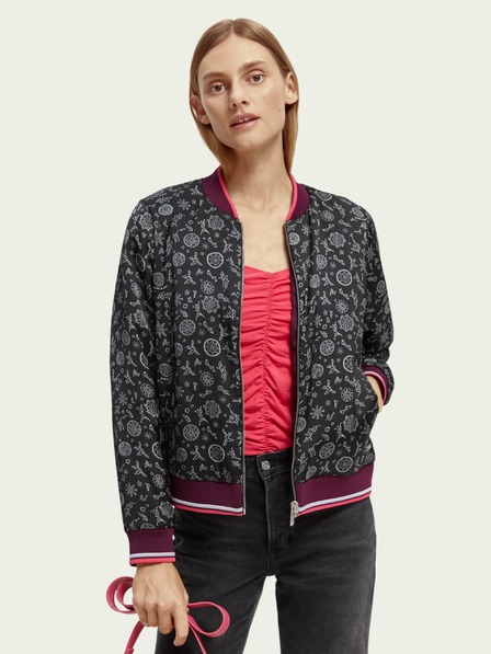 Scotch & Soda Lila női mintás, fordítható dzseki Scotch & Soda