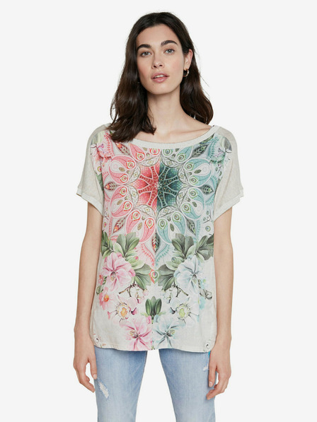 Desigual Desigual TS Copenhague Bézs póló