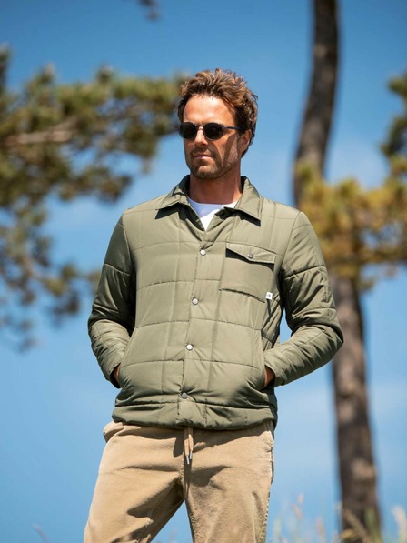 Brakeburn Khaki színű férfi könnyű póló dzseki Brakeburn