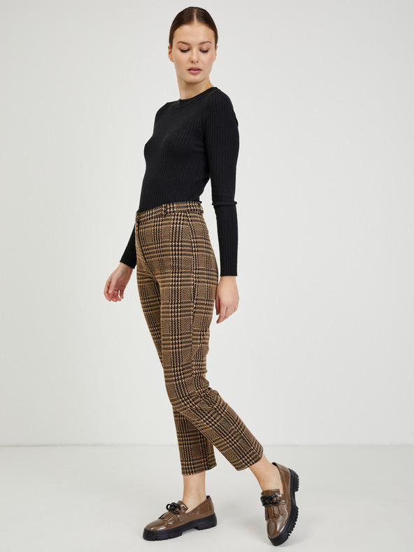 Orsay ORSAY barna rövidített kockás női nadrág